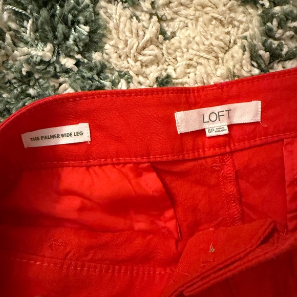 LOFT Petite Palmer Wide Leg Crop Pants In Linen Blend - Picture 4 of 5